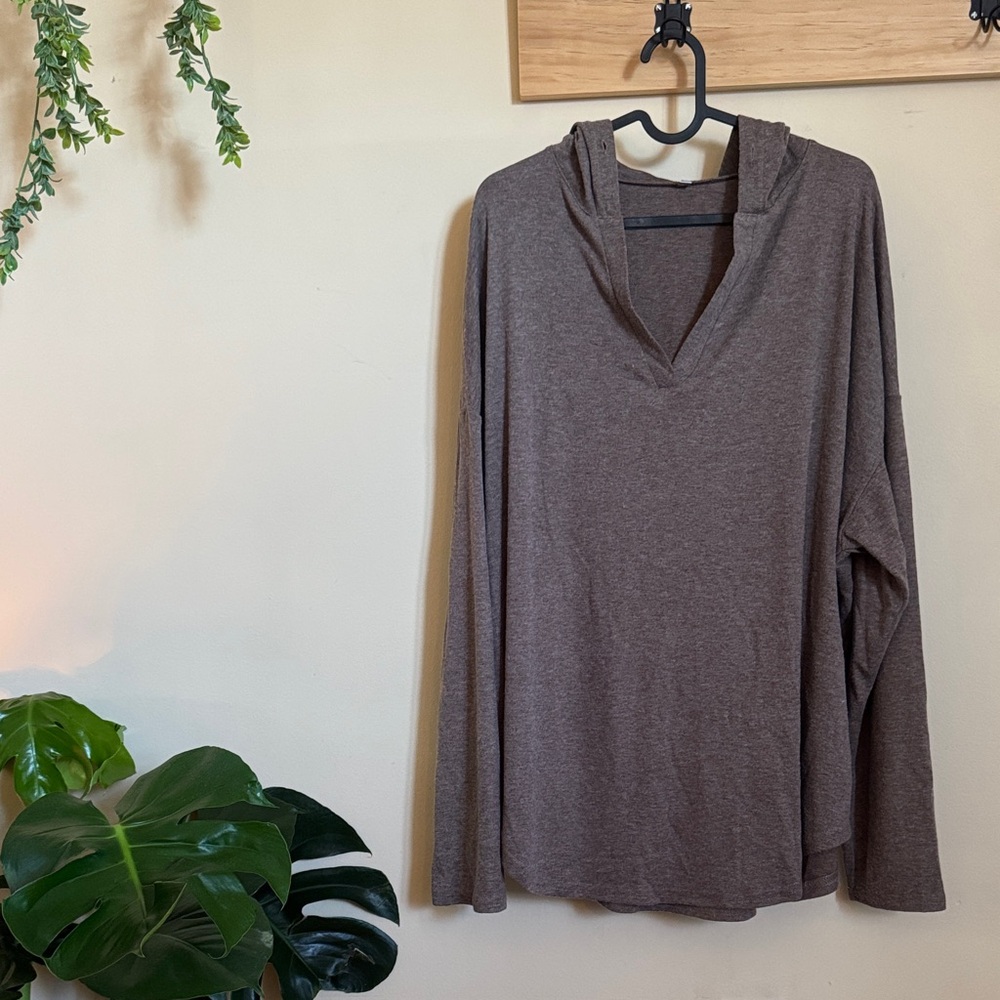 Source Unknown Brown Long Sleeve Top